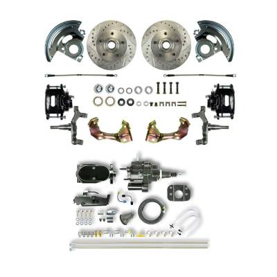 The Right Stuff Detailing - The Right Stuff AFXHB02DSY Chevy/Pontiac Brake Conversion Kit Front