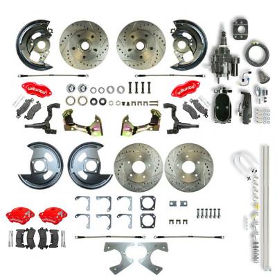 The Right Stuff Detailing - The Right Stuff AFXHB21CZY Brake Conversion Kit Front/Rear Select GM Cars
