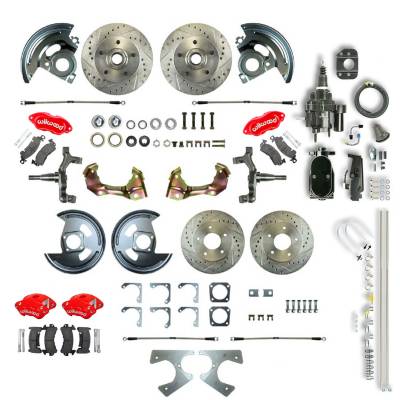 The Right Stuff Detailing - The Right Stuff AFXHB21DZY Brake Conversion Kit Front/Rear Select GM Cars