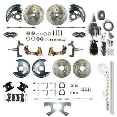 The Right Stuff Detailing - The Right Stuff AFXHB21DSY Brake Conversion Kit Front/Rear Select GM Cars
