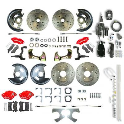 The Right Stuff Detailing - The Right Stuff AFXHB22CZY Brake Conversion Kit Front/Rear Chevy/Pontiac