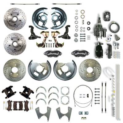 The Right Stuff Detailing - The Right Stuff AFXHB25CSY Brake Conversion Kit Front/Rear Chevy/Pontiac