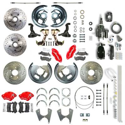 The Right Stuff Detailing - The Right Stuff AFXHB25CZY Brake Conversion Kit Front/Rear Chevy/Pontiac