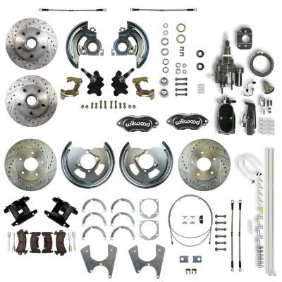 The Right Stuff Detailing - The Right Stuff AFXHB25DSY Brake Conversion Kit Front/Rear Chevy/Pontiac