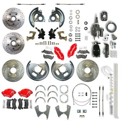 The Right Stuff Detailing - The Right Stuff AFXHB25DZY Brake Conversion Kit Front/Rear Chevy/Pontiac
