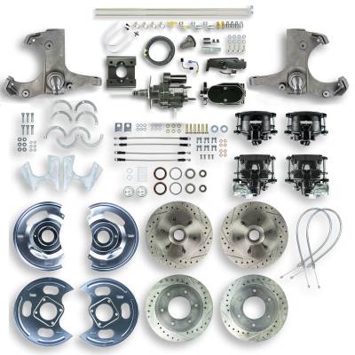 The Right Stuff Detailing - The Right Stuff Detailing THB6356BY Chevy/GMC RWD Brake Conversion Kit