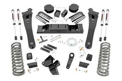 Rough Country Suspension Systems - Rough Country 38470 5" V2 Suspension Lift Kit for 19-24 RAM 3500 Diesel 4WD
