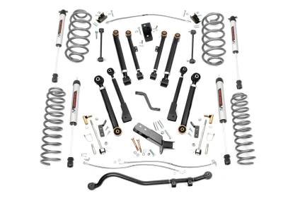 Rough Country Suspension Systems - Rough Country 66270 6" V2 Suspension Lift Kit for 97-06 Jeep Wrangler TJ
