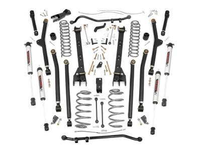 Rough Country Suspension Systems - Rough Country 66370 4" V2 Suspension Lift Kit LA for 97-06 Jeep Wrangler TJ