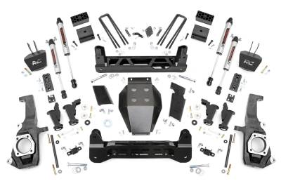 Rough Country Suspension Systems - Rough Country 10370 5" V2 Torsion Drop Lift for 11-19 Silverado/Sierra 2500/3500
