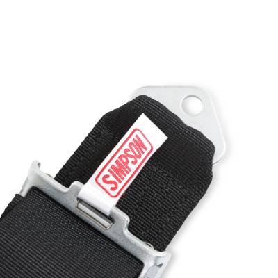 Simpson Safety - Simpson Safety 29104BKH 62" 5-Point Safety Harness Camlock Latch & Link Black