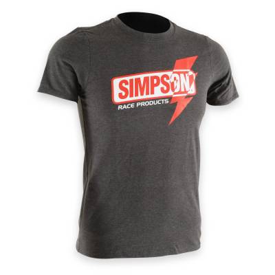 Simpson Safety - Simpson Safety 4501YL Lightning Fast T-Shirt Youth Large Charcoal