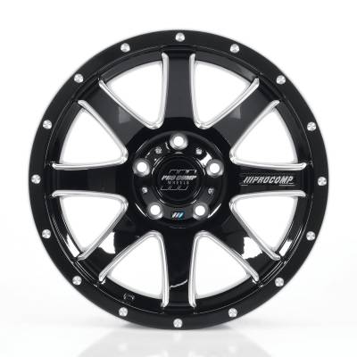 Pro Comp Wheels - Pro Comp Wheels PXA8176-2989 PA76 PATRIOT 20x9 8x180 0mm Black/Milled