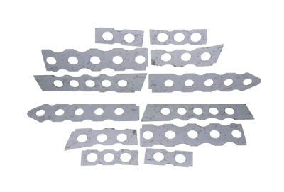 Rust Buster Frameworks - Rust Buster RB7118 12pc Frame Boxing Plate Kit for 05-15 Toyota Tacoma Double