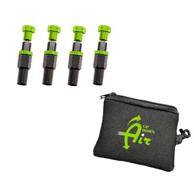 Up Down Air - Up Down Air 97-9903 4Pc Adjustable Tire Deflator Kit 10-30PSI & Storage Bag