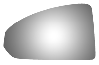 Burco - Burco 4718 Left Door Mirror Glass Only for Audi