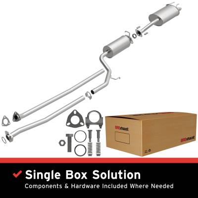 BRExhaust - BRExhaust 106-0102 Direct-Fit Exhaust System Replacement Kit