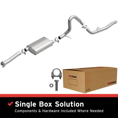 BRExhaust - BRExhaust 106-0111 Direct-Fit Exhaust System Replacement Kit