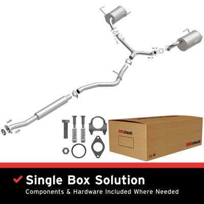 BRExhaust - BRExhaust 106-0133 Direct-Fit Replacement Exhaust for 08-13 Subaru