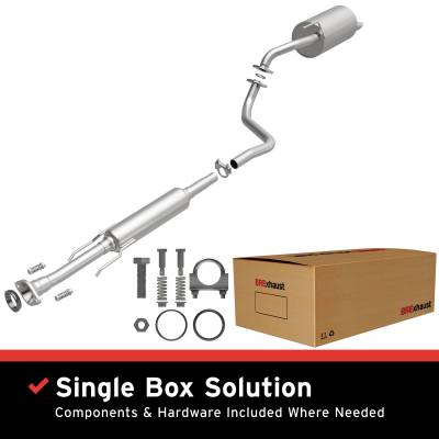 BRExhaust - BRExhaust 106-0266 Direct-Fit Exhaust System Replacement Kit