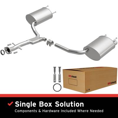 BRExhaust - BRExhaust 106-0327 Direct-Fit Exhaust System Replacement Kit
