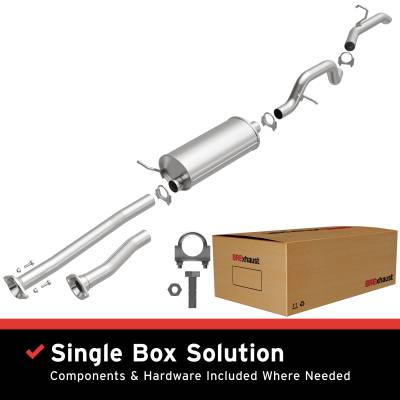 BRExhaust - BRExhaust 106-0200 Direct-Fit Exhaust System Replacement Kit