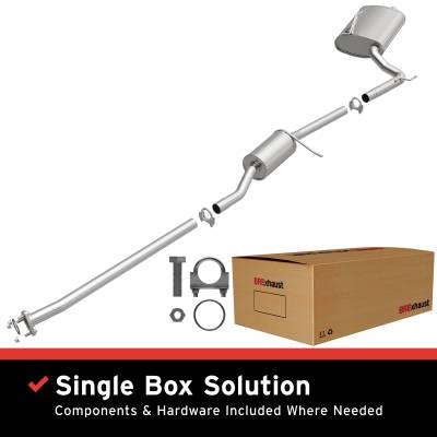 BRExhaust - BRExhaust 106-0585 Direct-Fit Exhaust System Replacement Kit