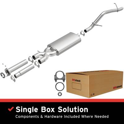 BRExhaust - BRExhaust 106-0538 Direct-Fit Exhaust System Replacement Kit