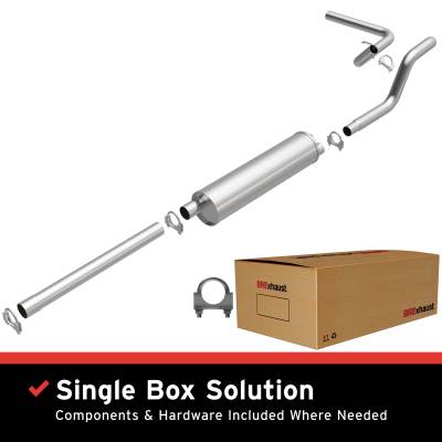 BRExhaust - BRExhaust 106-0704 Direct-Fit Exhaust System Replacement Kit