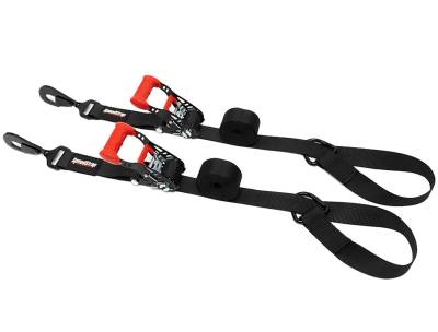 PRP - PRP 15240-2 1.5"x10' Wheel Tie-Down Strap Black 14k Capacity 2-Pack