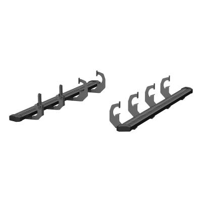 ARIES - ARIES 2559021 SlimGrip 5x78" Black Aluminum Running Boards for Silverado/Sierra