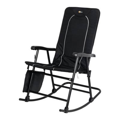 Faulkner - Faulkner 49597H Dakota Folding RKG Chair Black Color Lightweight Portable