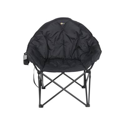 Faulkner - Faulkner 49570H BigDog Bucket Folding Chair Black Polyester Fabric