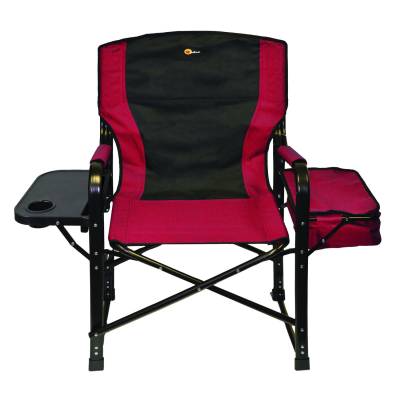 Faulkner - Faulkner 49582 El Capitan Chair Burgundy/Black w/Tray & Cooler Bag