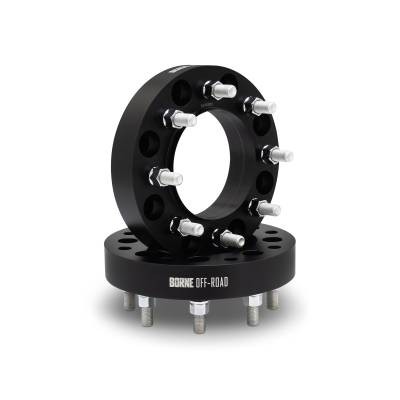 Mishimoto - Mishimoto BNWS-011-381BK Wheel Adapters 8x6.5 To 8x180 1.5" Black