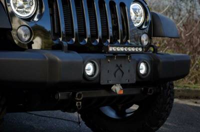 Vision X Lighting - Vision-X XIL-LICENSEP License Plate Light Mount Bracket Black 4000308