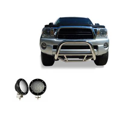 Black Horse Off Road - Black Horse MBS-TOD1109-PLFB Max Bull Bar w/5.3" LED's for 05-15 Toyota Tacoma
