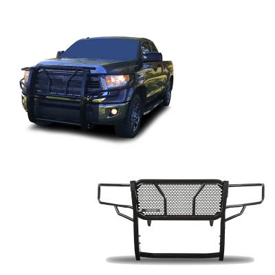 Black Horse Off Road - Black Horse RU-TOTU07-B Black Rugged-HD Grille Guard for Toyota Tundra/Sequoia