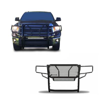 Black Horse Off Road - Black Horse RU-TOTU07-B-KIT Rugged-HD Grille Guard w/20" LED for Tundra/Sequoia
