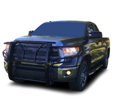 Black Horse Off Road - Black Horse RU-TOTU07-B-PLFR HD Grille Guard w/5.3" LED for Tundra/Sequoia