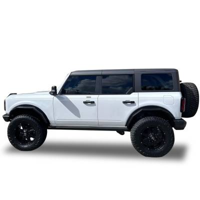 Black Horse Off Road - Black Horse FF-FBFR21HD Front/Rear Fender Flares Black for 21-25 Ford Bronco