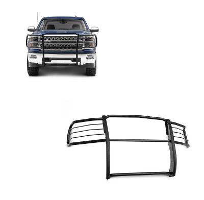 Black Horse Off Road - Black Horse 17GT27MA Black Grille Guard for 14-18 Chevrolet Silverado 1500