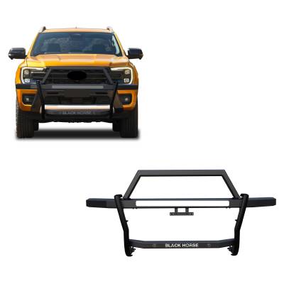 Black Horse Off Road - Black Horse RAGF10 Rambler Grille Guard Black for 19-24 Ford Ranger