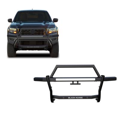 Black Horse Off Road - Black Horse RAGN01 Rambler Grille Guard Black for 22-24 Nissan Frontier