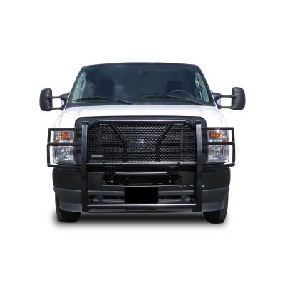 Black Horse Off Road - Black Horse RU-FO350-B Rugged-HD Grille Guard for 15-25 Ford E350/E450