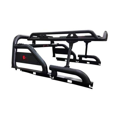 Black Horse Off Road - Black Horse WRB-09BK Black Warrior Roll Bar for 20-25 Jeep Gladiator JT
