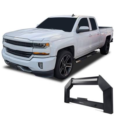 Black Horse Off Road - Black Horse AB-GM11-NL Armour Black Bull Bar for 19-25 GMC Sierra/Silverado 1500