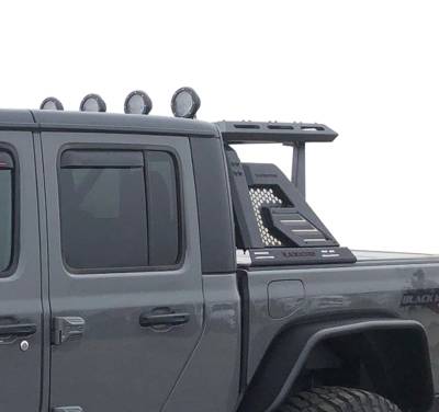 Black Horse Off Road - Black Horse AR2-07BA3-PLFB Armour-II Roll Bar Kit 5.3" for 19-24 Ranger