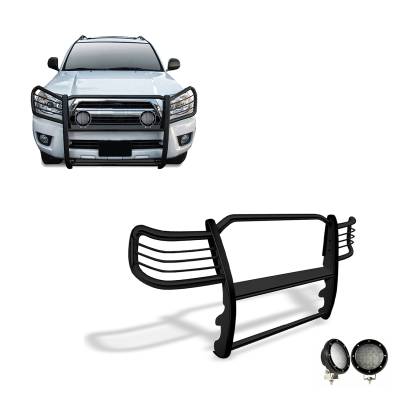 Black Horse Off Road - Black Horse 17TU26MA-PLFB Black Grille Guard w/LED for Toyota GX470/4Runner