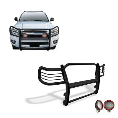 Black Horse Off Road - Black Horse 17TU26MA-PLFR Black Grille Guard w/LED for Toyota GX470/4Runner
